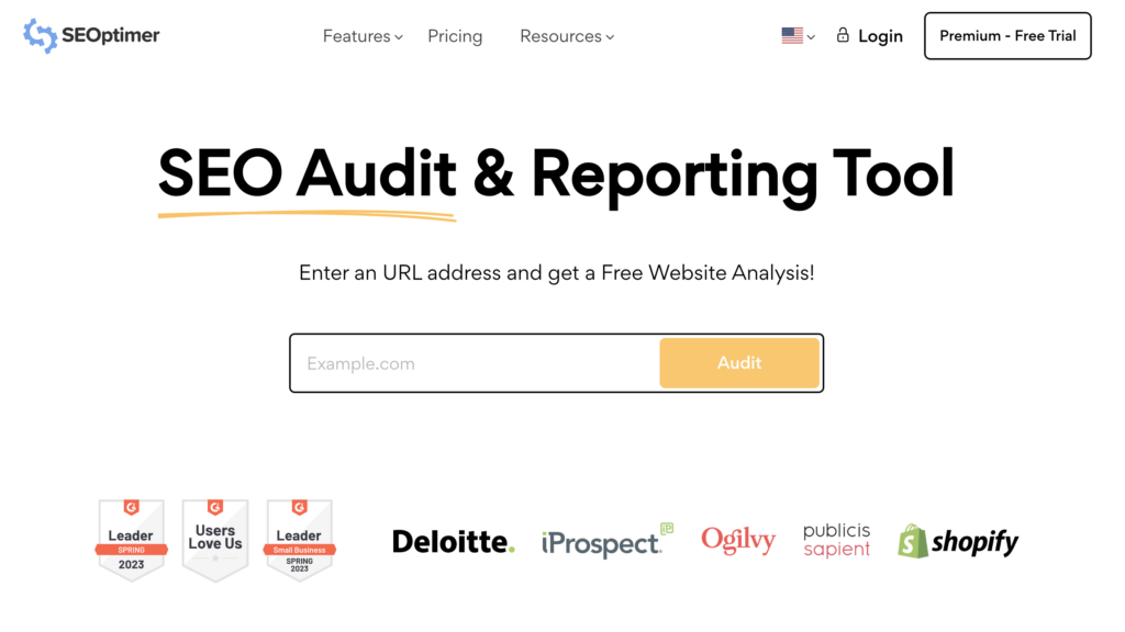 SEO Optimer Website Audit Tools for SEO